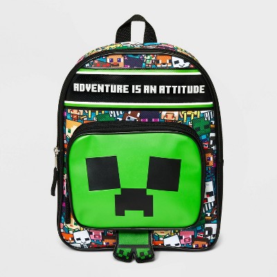 Minecraft Creeper 17 Laptop Backpack and Lunch Bag Set, 4-Piece