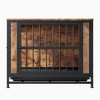 Dog Cage Furniture,Dog Cage Table,Dog House With 2 Sliding Doors And Thick Iron Door Frame, Decorative Pet Cage House - 4 of 4
