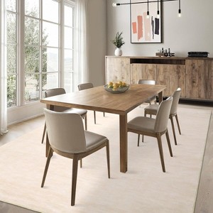 Acekool Washable Rug, Modern Abstract Non Slip Low Pile Soft Indoor Carpet for Living Room Bedroom Playroom, Stain Resistant - 1 of 4