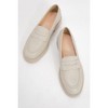 Bree - White Platform Leather Loafers (Women) white 7 - 2 of 4