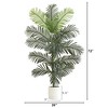 Nearly Natural 6-ft Artificial Paradise Palm with White Decorative Planter - 2 of 4