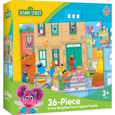 Masterpieces 36 Piece Jigsaw Puzzle - Sesame Street In The Neighborhood ...