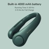 JISULIFE Portable Neck Fan, Hands Free Bladeless Fan 4000 mAh - 3 of 4