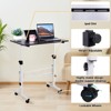 Mobile Standing Desk Adjustable Height, Small Standing Desk with Wheels, Portable Laptop Table, Standing Computer Desk Adjust Height for Home Office - 3 of 4