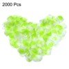 Unique Bargains Wedding Party Decoration Silk Artificial Flower Rose Petals Light Green/White 2000 Pcs - 3 of 4