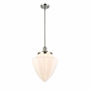 Bullet - 1 Light Stem Hung Mini Pendant In Traditional Style-16 Inches Tall and 12 Inches Wide - 1 of 1