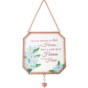 Pavilion Gift Company - Heaven in our Home - 5" x 5" Glass Suncatcher - Stained Glass and Suncatchers - 1 of 4