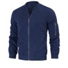 Mens Bomber Jackets Faux Suede Lightweight Flight Jacket Zip Up Active Coat - 2 of 4