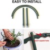 Tuinplant Ondersteuning Stake,Plant Ondersteuning Ring Metalen Halve Ronde Plant Stakes - 4 of 4