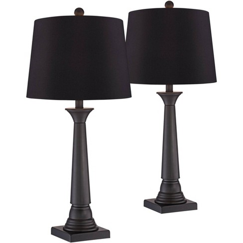 Black end best sale table lamps