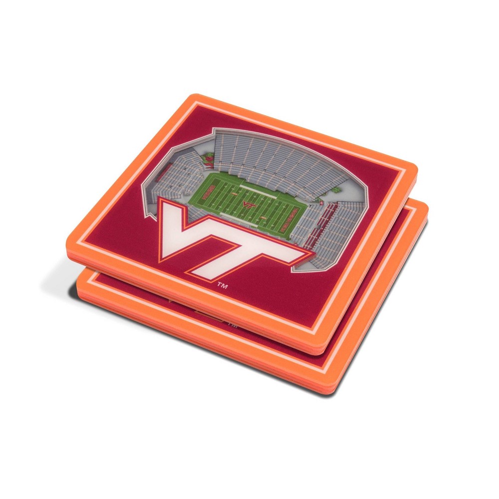 Photos - Barware NCAA Virginia Tech Hokies 3D Stadium View Coaster