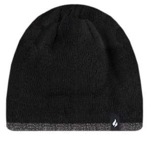Men's Atlas Flat Knit Hat with Contrast Trim | Size One Size - Black - 1 of 1