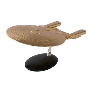 Eaglemoss Collections Star Trek StarShip Replica | 18K Gold USS Enterprise NCC-1701-D