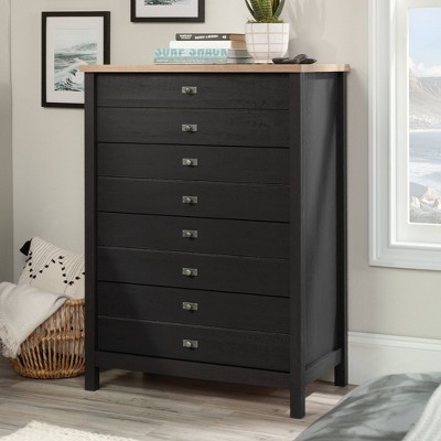 Cottage Road 4 Drawer Chest Raven Oak - Sauder: Smooth Metal Runners, Lintel Oak Accent, MDF