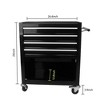 4-Drawer Mechanics Rolling Tool Storage Cabinet Rolling Tool Cart Cabinet Organizer High Capacity Tool Chest Cart with Wheels Keyed Locking System - 4 of 4