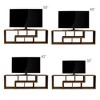 TV Stand, l Shaped Tv Stand With Open Shelves Console Table, Entertainment Center TV Console, Double L-Shaped TV Stand,brown - 4 of 4