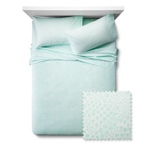 Fetching Florals Sheet Set - Pillowfort , Size: TWIN, Crystalized Green