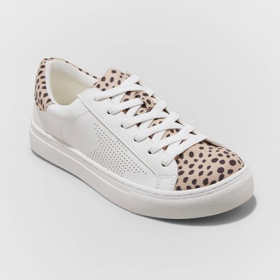 white cheetah shoes