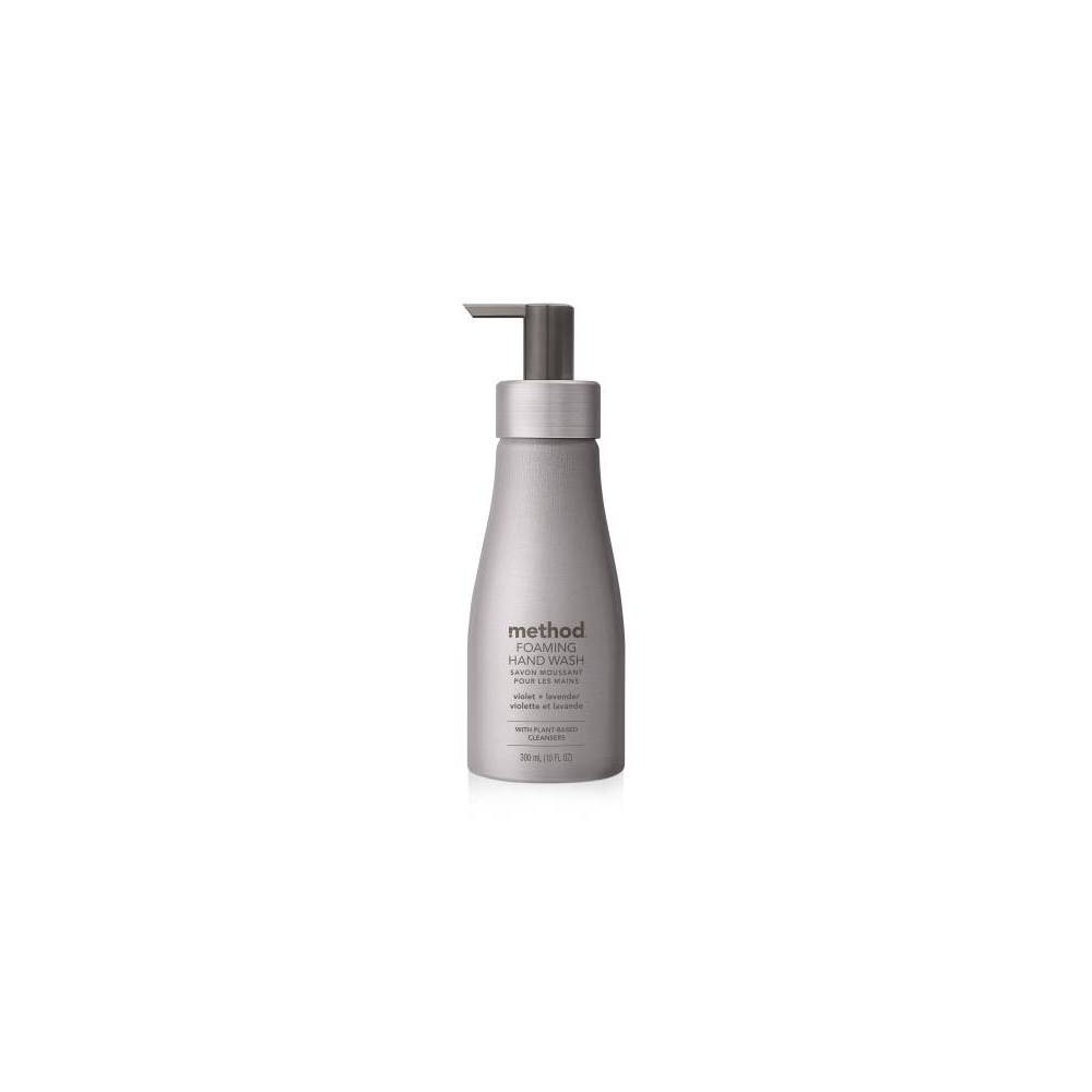 Photos - Soap / Hand Sanitiser Method Aluminum Foaming Hand Soap - Violet/Lavender - 10 fl oz 