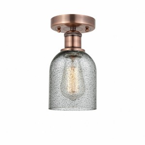 Caledonia - 1 Light Semi-Flush Mount In Industrial Style-9.75 Inches Tall and 5 Inches Wide - 1 of 1
