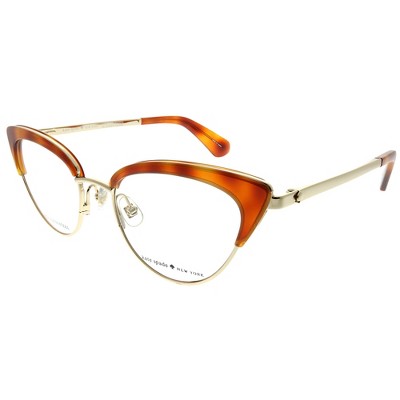 Kate Spade  EPZ Womens Cat-Eye Eyeglasses Yel Rdhav 50mm