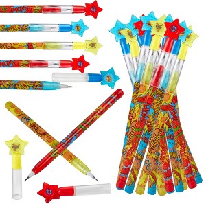 Playbees Superheroes Pop Pencils - 24 Pack Hero Party Favors - 1 of 4