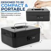 SereneLife Cash Box - Secure, Portable Money Storage - Black - 4 of 4