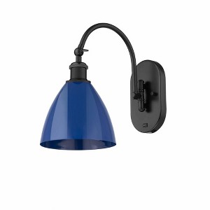 Plymouth Dome - 1 Light Wall Sconce In Industrial Style-13.25 Inches Tall and 7.5 Inches Wide - 1 of 1