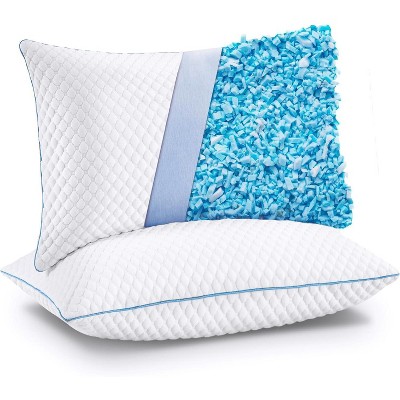 Aghana Digitals Cooling Shredded Memory Foam Pillows Set of 2, Queen Size