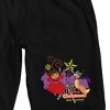 Dora The Explorer Animated Dora, Swiper, Merry Christmas, Feliz Navidad on Black Adult Lounge Short - 2 of 3