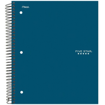 Photo 1 of 6 pack of Five Star 170 sheet College Ruled 1 Subject Spiral Notebook colors vary