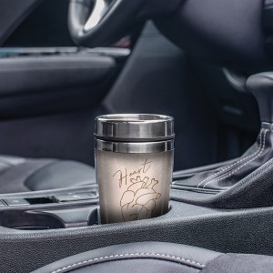 Elanze Designs Heart Warrior Real Heart Outline 17 Ounce Stainless Steel Travel Tumbler - 1 of 2