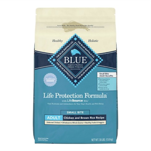 Blue Buffalo Life Protection Small Bite Chicken Brown Rice Recipe Adult Dry Dog Food 30lbs Target