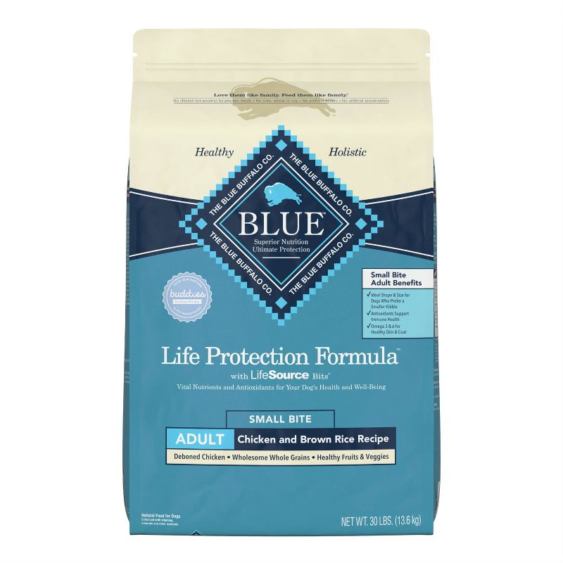 Blue Buffalo Life Protection Small Bite Chicken & Brown Rice Recipe Adult Dry Dog Food, 1 of 11