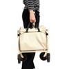 Vynxaria Lightweight Portable Heavy-Duty Folding Beach Wagon with Wheels,Large Capacity Utility Cart for Grocery,Camping,Shopping,Sports,Garden,Beige - 3 of 4