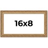 PosterPalooza | 16x8 Wood Antique Frame with UV Acrylic, 4 Finishes: Bronze, Gold, Silver, and Black - 2 of 4