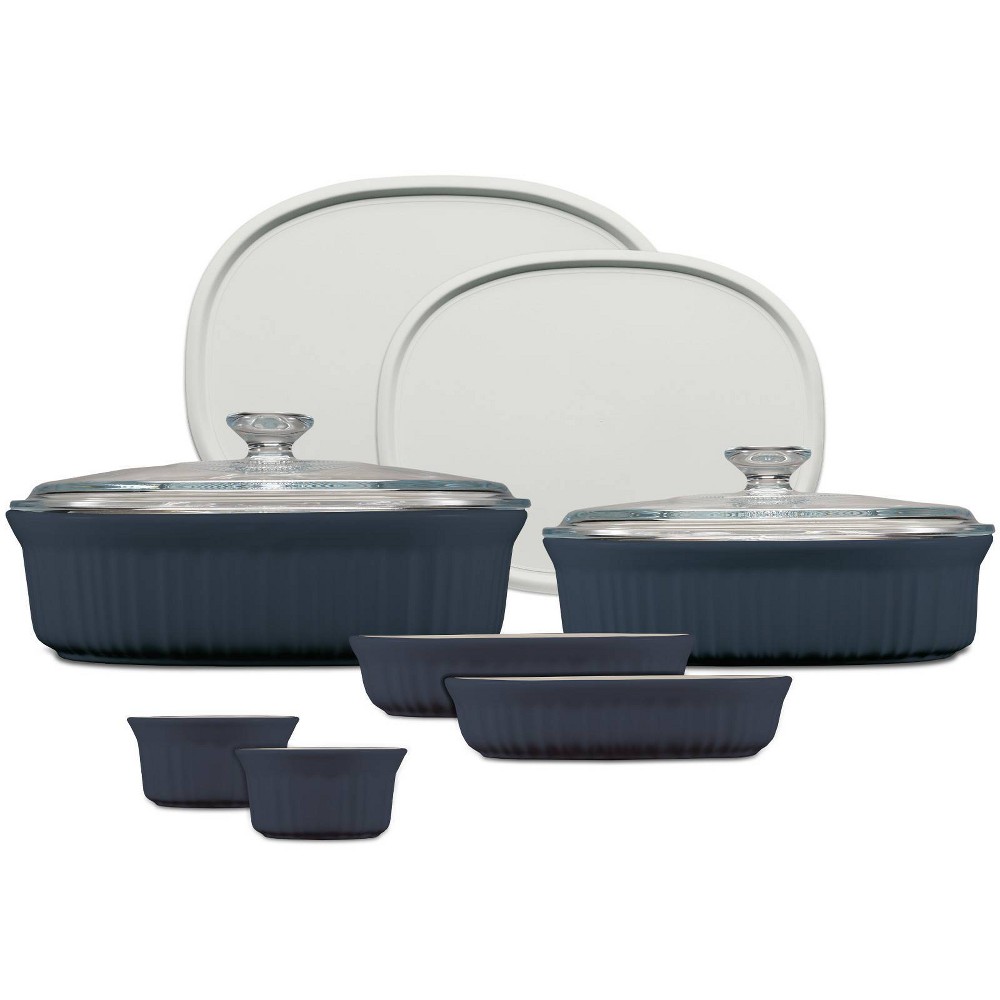 CorningWare French Colors 10pc Ceramic Bakeware Set - Navy