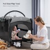 BabyBond 4 in 1 Baby Bassinet, Pack and Play, Large Playard Beside Sleeper with Mattress, Mosquito Net, Bottom Storage - 4 of 4