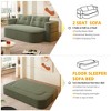 MYINDA 78.7 " 2-in-1 Foldable Sofa, Corduroy Sofa, Convertible Floor Sofa Bed, with Multi Functional Blanket,Suitable for Living Rooms, Offices - 4 of 4