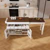 NicBex Modern Wooden Kitchen Sideboard Cabinet with Storage Drawers & Adjustable Shelves, Coffee Bar Buffet Cabinet for Dining Room - 3 of 4