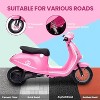 TackView Electric Moped Scooter for Kids, 24V 350W Kids Ride on Motorcycle, Max Up to 14MPH - 2 of 4