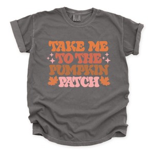 Simply Sage Market Retro Take Me To The Pumpkin Patch Garment Dyed Tee - 1 of 4