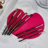 Basic Eye Makeup Brush Set - 7 Black Brushes with Premium Fibers Durable Handles for Eyeliner, Eyeshadow, Eyebrows - 3 of 4