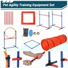 Dog Agility Equipment, 87 PCS Dog Training Obstacle Course Set - with Tunnel 2 Hurdles 8 Weave Poles Jump Ring Pause Box Toy Balls Storage Bag - 4 of 4