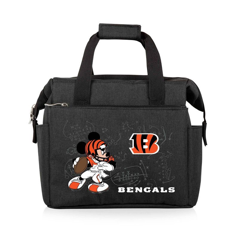 NFL Cincinnati Bengals Mickey Mouse On The Go Lunch Cooler - Black, 1 of 6