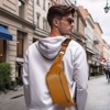 Unique Bargains Soft PU Leather Travel Hiking Running Crossbody Waist Pack - 2 of 4