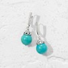 Ross-Simons Turquoise Bead Drop Earrings in Sterling Silver - 3 of 4