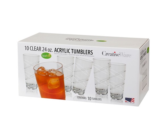 CreativeWare 24oz 10pk Circus Tumblers