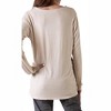 Women's RITA RAW EDGE LONG SLEEVE TOP - GIGI MODA - 2 of 2