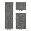 Lux Premium 100% Cotton  Ultra-Soft Tufted Solid Reversible 3 Piece Bath Rug Set, Water-Absorbent, Durable, Machine Washable Bathroom Rug - 2 of 4
